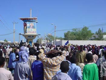 Aargada Boosaaso oo ay Dadkii Soo dhaweynta hoos tagan yihiin