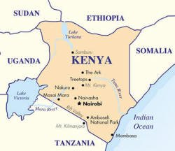 Kenya map