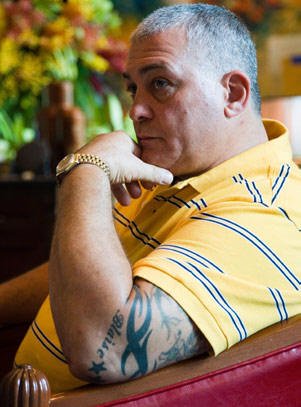 Mick Gatto in Singapore.